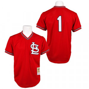 Mitchell And Ness Replica Ozzie Smith 1985 Throwback Men's Jersey ...
