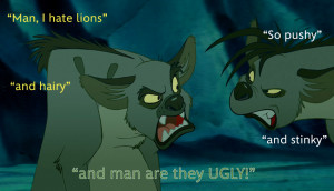 Their outlook on lions is also comical and extremely quotable.