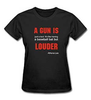 gun is just a tool. It's like having a baseball bat but louder