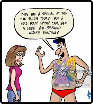 Tanning Booth Cartoons...