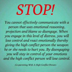 if you react emotionally you are giving the narcissist the ammo and ...