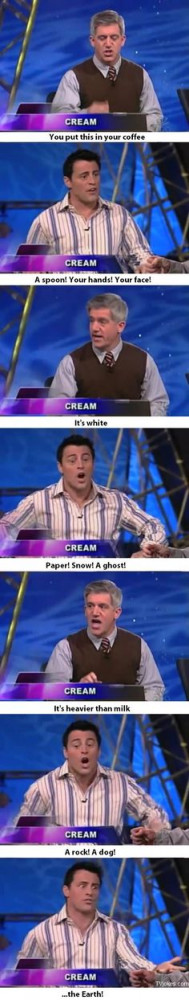 Joey in a game show More: http://tvjokes.com/friends/joey-in-a-game ...