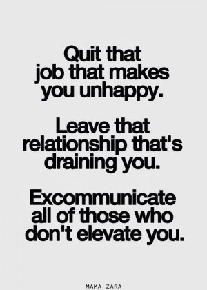 Be selfish. Take control. No excuses.