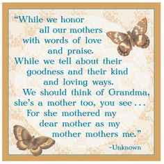 Mothers Day Saying For Grandma A Mothers Day Tribute To Grandmothers ...