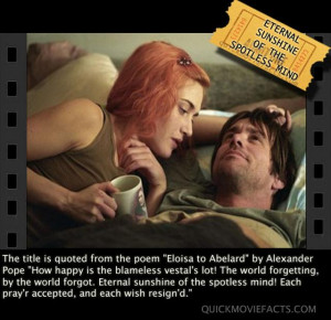 alexander pope eternal sunshine of the spotless mind quote