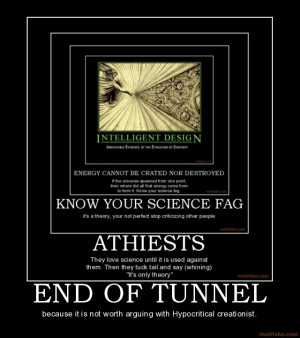 END OF TUNNEL because it is not worth arguing with Hypocritical ...