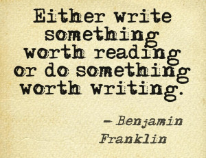 Ben Franklin had a way with words.