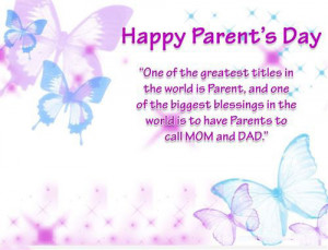 Cute Parents' Day Card with Quotes From Daughter: One of the greatest ...