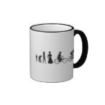 Women's Cycling Evolution Coffee Mugs