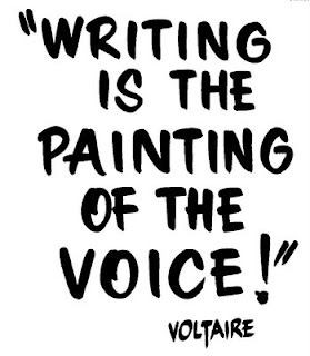 Lovely quote from Voltaire, paint your voice on paper. #writing #quote