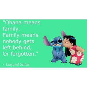 Inspirational picture family, quotes, sayings, cartoon, lilo, stitch ...