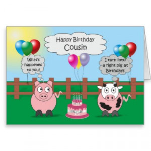 funny cousin birthday quotes