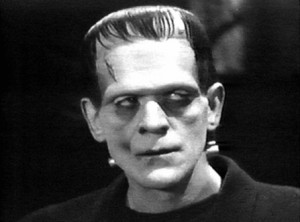 ... the street cred as the original patchwork monster - Frankenstein