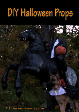 headless horseman halloween prop