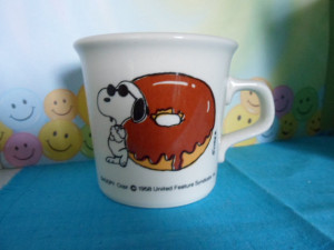 Snoopy Joe Cool Coffee Cup Mug Donut Taylor USA