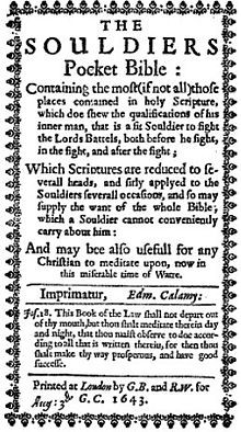 Cover: 1643 Souldier's Pocket Bible