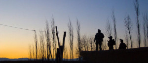 Rangers sillhouetted against the sky