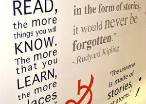 Library Wall Quote Decal