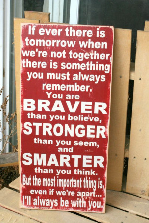 Winnie the Pooh quote hand painted wood sign by caitcreate on Etsy, $ ...