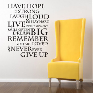 Have Hope Wall Quotes - Small : veggdekor.net, - veggdekor, tapet ...