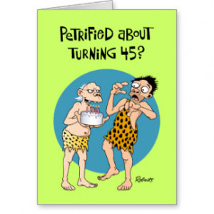 Funny 45th Birthday Cards & More
