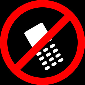 No Cell Phones Allowed clip art