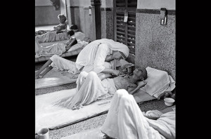 Mother Teresa helping the sick