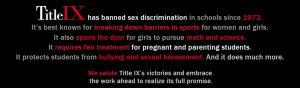 Learn more about Title IX and how the National Women's Law Center can ...