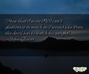 Now that I'm on TV, I can't