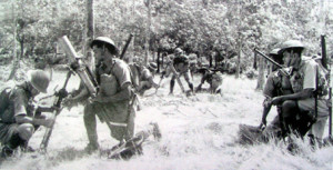 Left & Below: Malay Regiment mortar units