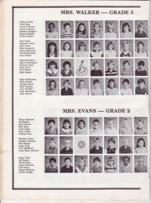 3rd Grade Yearbook Page