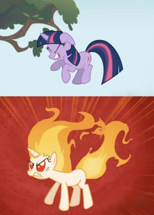 Congratulations! Your Twilight Sparkle has evolved into Rapidash!