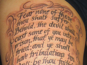 Bible Verses On Faith Tattoos Scripture tattoos for