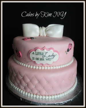 Pink And Green Ladybug Baby Shower