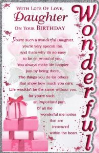 daughter birthday quotes for facebook