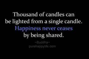 ... Pictures thousand of candles can be lighted quotes about happiness