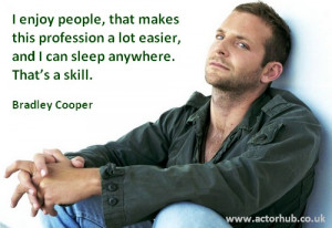 Inspirational and Motivational Quote from Actor Bradley Cooper