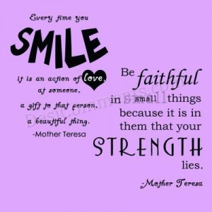Smile and strength