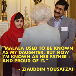 Ziauddin Yousafzai, the father of 16-year-old Malala Yousafzai