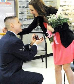 Airman 1st Class Nick Cincotti of Millville surprised his girlfriend ...