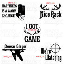 ... DECAL HUNTING DECAL FUNNY HUNTING QUOTES & SAYINGS WINDOW STICKER