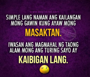 Kaibigan Lang Quotes and and Tagalog Friendship Sayings