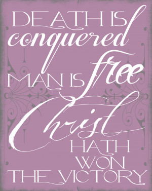 Easter Printable: Death is Conquered