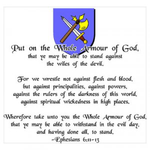 CafePress > Wall Art > Posters > Whole Armour of God Poster