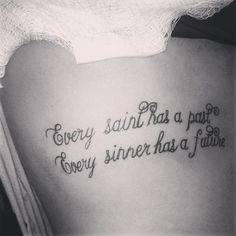 Oscar Wilde quote tattoo
