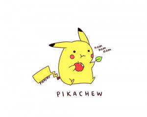 apple, cute, lol, pikachew, pikachu, pokemon, separate with comma