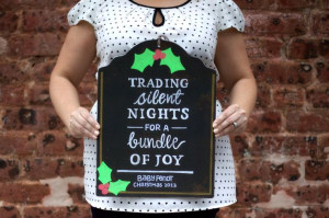 Fendt, Announcements December Baby, Pregnancy Christmas Card, December ...