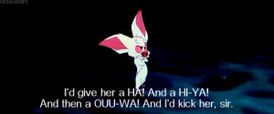 Bartok Bat Shows How He’ll Kick You In The Face In Anastasia Gif