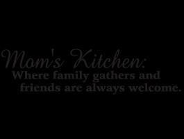 Moms Kitchen quote decal