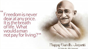 Gandhi Jayanti Quotes Wallpaper
